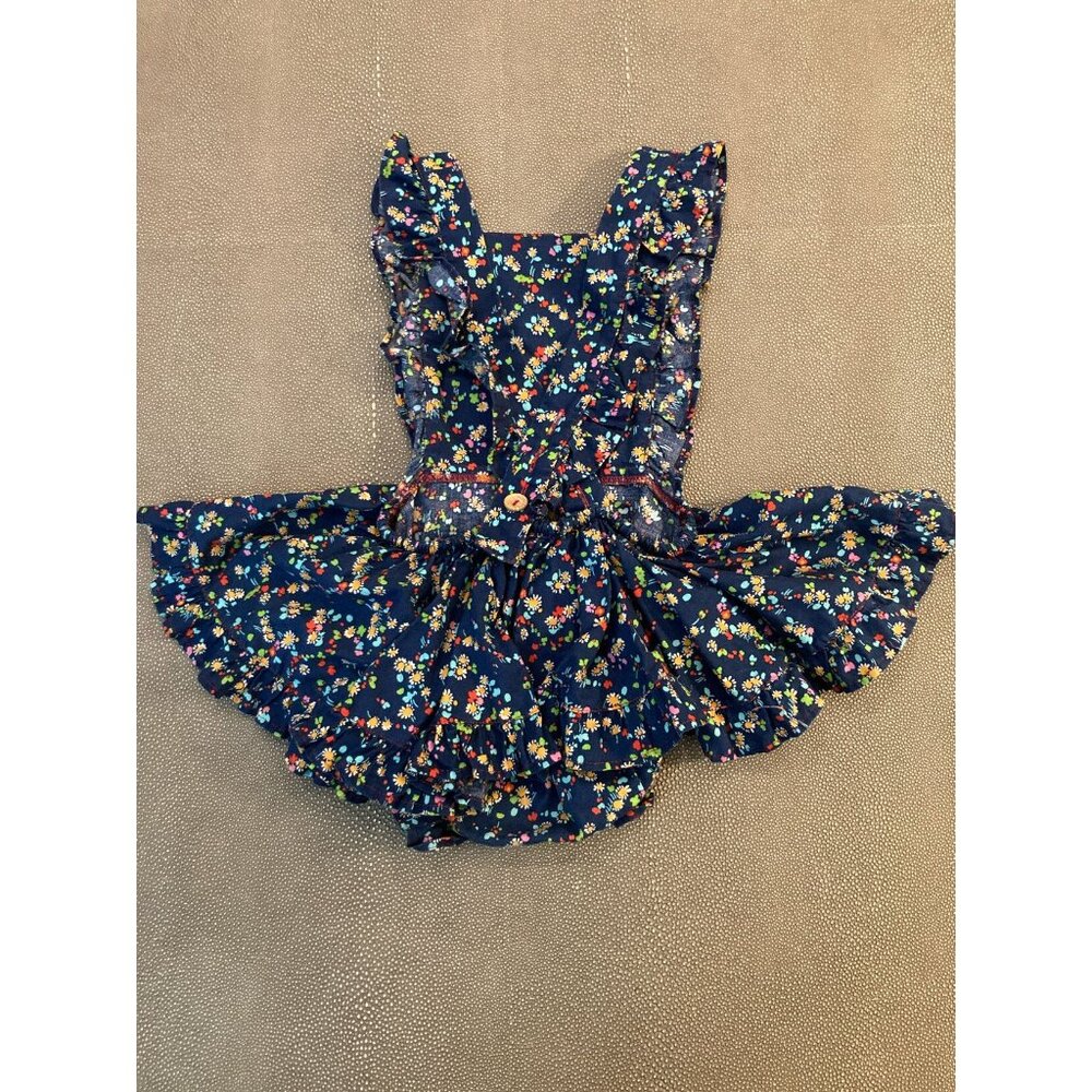 Numi Blue Vintage Pinafore W/ Attached Bloomers EUC 2T - Picture 2 of 5